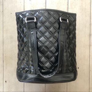 Marc Jacobs Black Quilted Leather Tote Bag